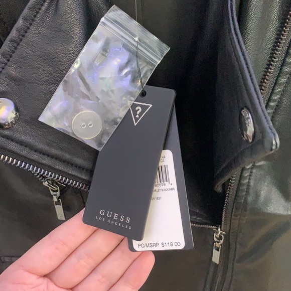 Guess Faux Leather Vest - Picture 4 of 11